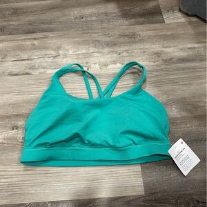 NEW with tags! Lululemon Energy Bra *Medium Support, B–D Cups Paradise Green